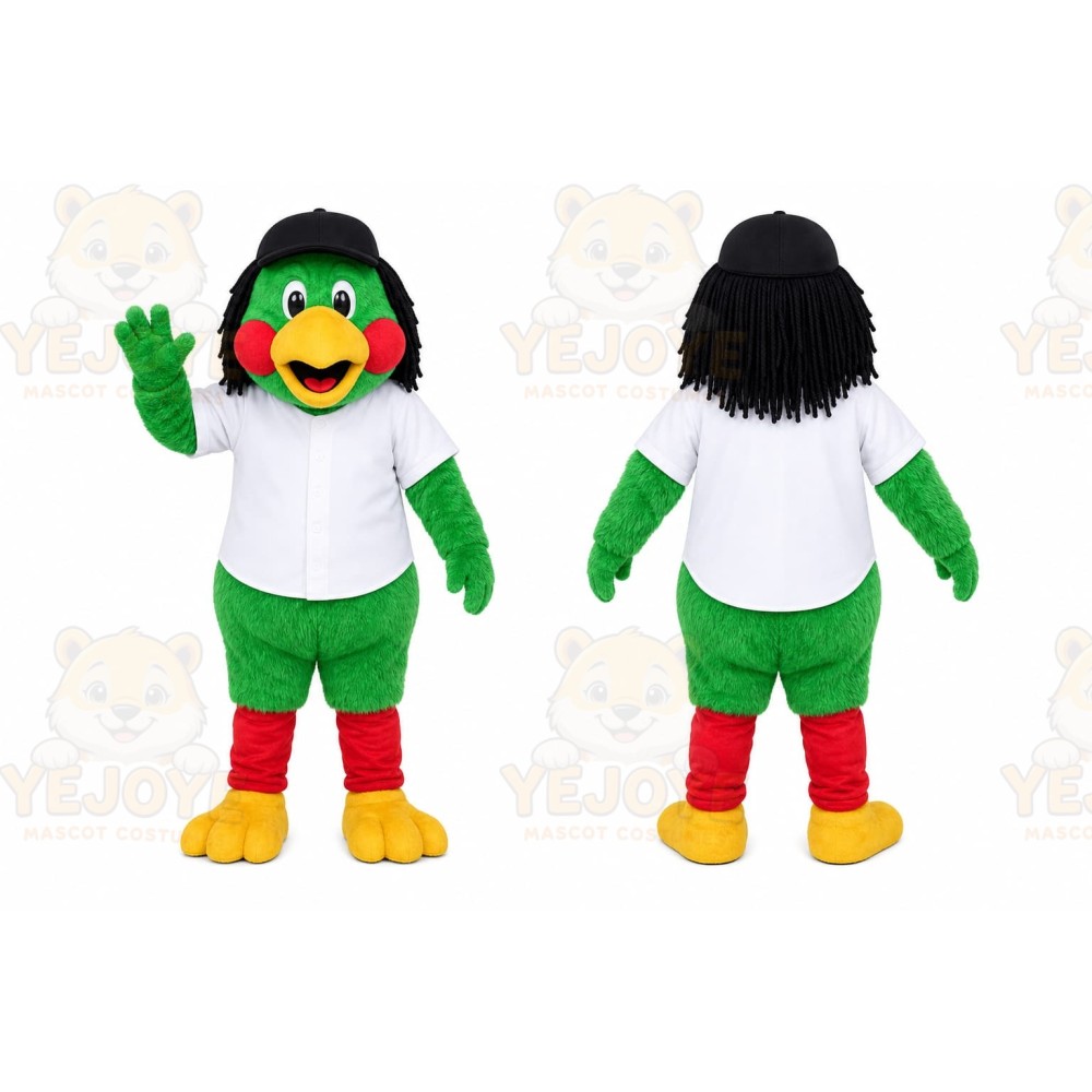 Green Bird Mascot Costume for Sports Events