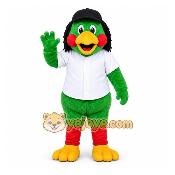 Green Bird Mascot Costume for Sports Events