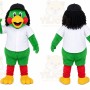 Green Bird Mascot Costume for Sports Events