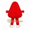Red Abstract Shape Mascot Costume for Events and Promotions