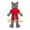 Gray Wolf Mascot Costume for Sports Events