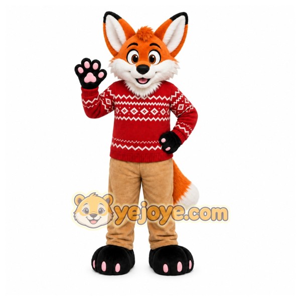 Orange Fox Mascot Costume for Holiday Events Orange Fox Mascot Costume for Holiday Events