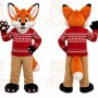 Orange Fox Mascot Costume for Holiday Events