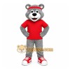 Gray Bear Mascot Costume for Events and Promotions
