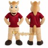 Tan Horse Mascot Costume for Events and Promotions Tan Horse Mascot Costume for Events and Promotions