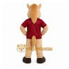 Tan Horse Mascot Costume for Events and Promotions Tan Horse Mascot Costume for Events and Promotions