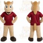 Tan Horse Mascot Costume for Events and Promotions