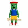 Green Block Head Character Mascot Costume for Events and Promotions Green Block Head Character Mascot Costume for Events and Promotions