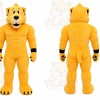 Yellow Tiger Mascot Costume for Sports Events