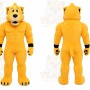 Yellow Tiger Mascot Costume for Sports Events