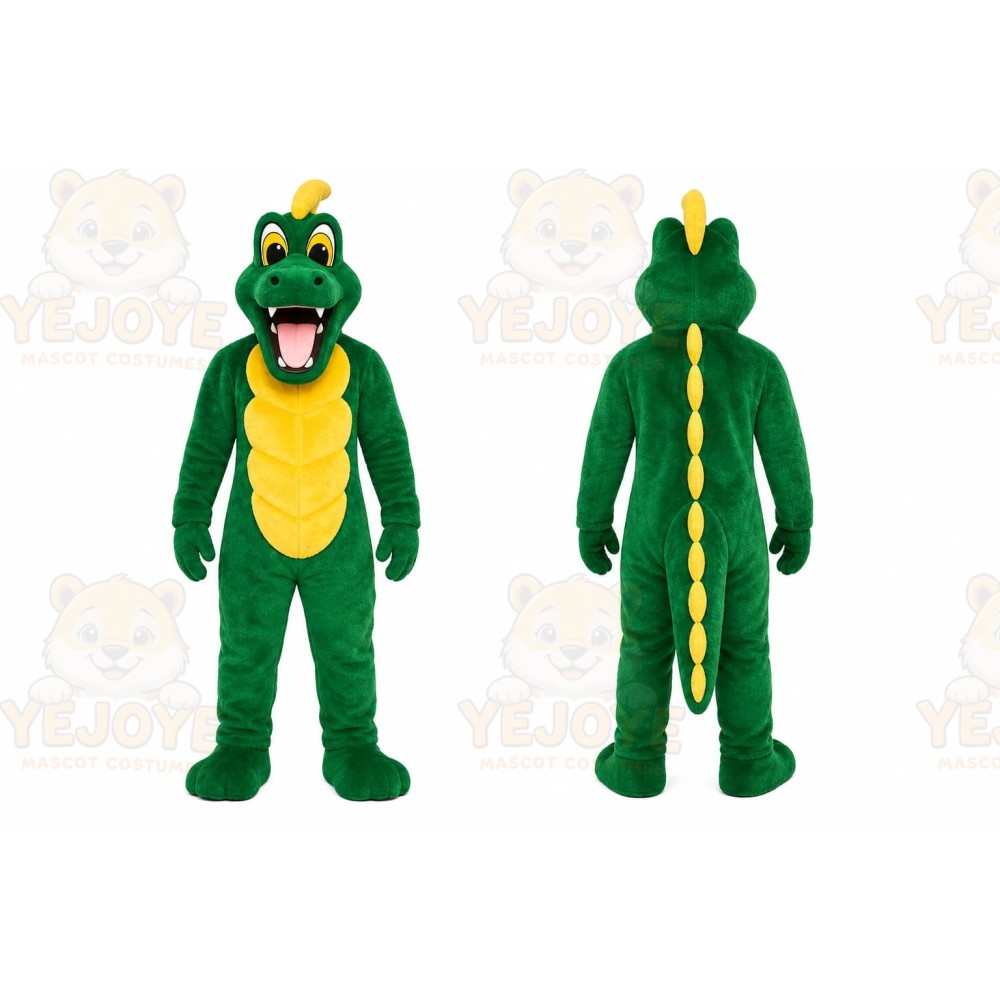 Green Alligator Mascot Costume for Events and Promotions