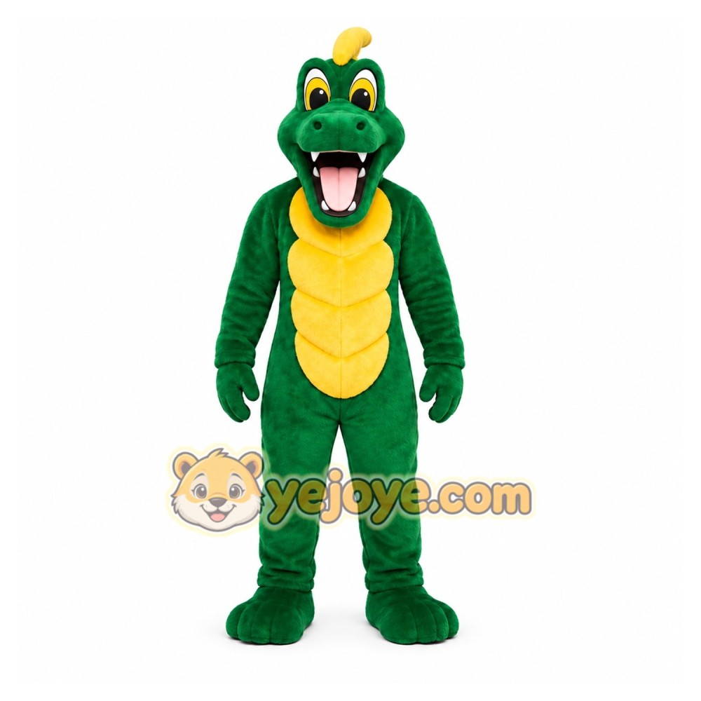 Green Alligator Mascot Costume for Events and Promotions Green Alligator Mascot Costume for Events and Promotions