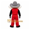 Red Cowboy Character Mascot Costume for Events and Promotions