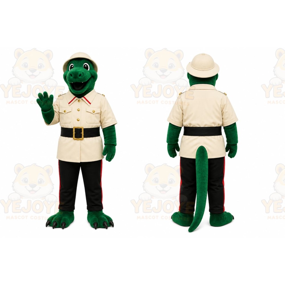 Green Lizard Mascot Costume for Events and Promotions