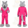 Green Wolf Mascot Costume for Children's Events