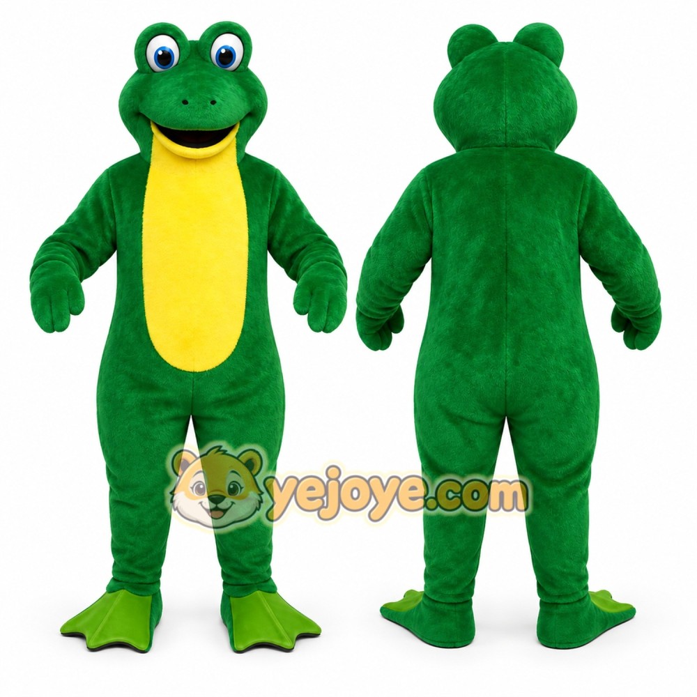 Green Frog Mascot Costume for Events and Promotions Green Frog Mascot Costume for Events and Promotions
