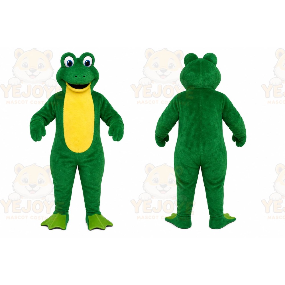 Gray Frog Mascot Costume for Corporate Events