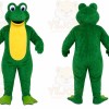 Gray Frog Mascot Costume for Corporate Events