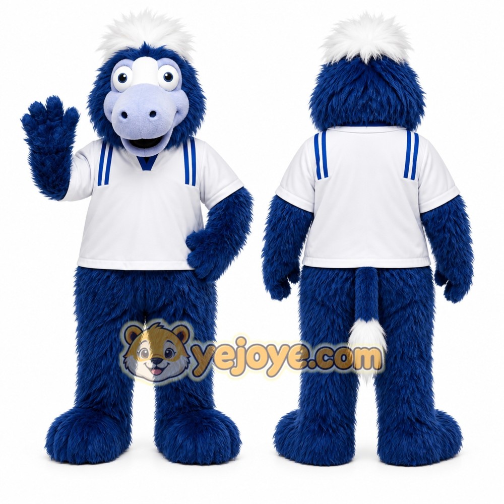 Blue Monster Mascot Costume for Children's Events Blue Monster Mascot Costume for Children's Events