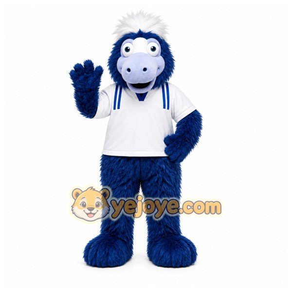 Blue Monster Mascot Costume for Children's Events Blue Monster Mascot Costume for Children's Events