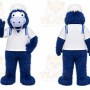 Blue Monster Mascot Costume for Children's Events