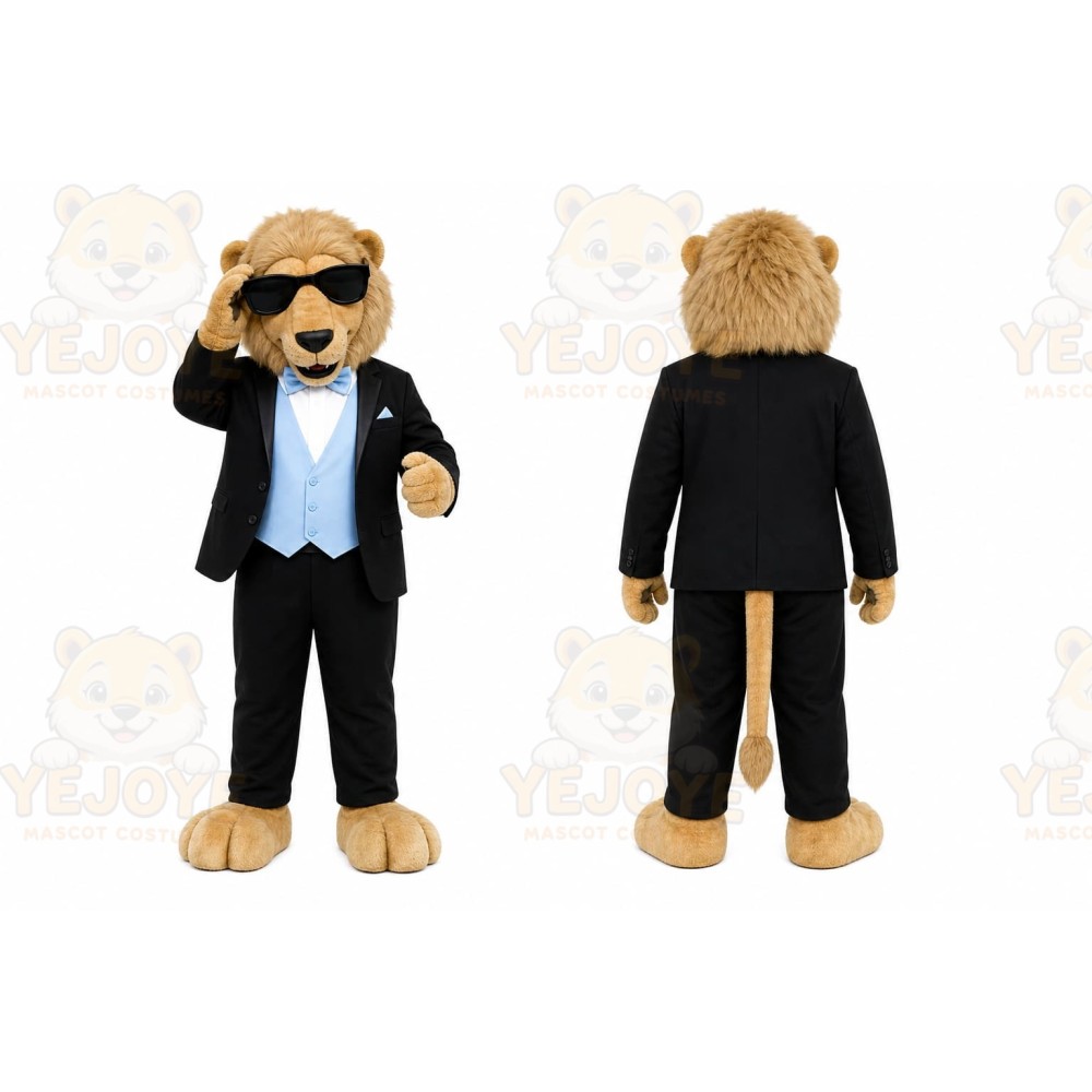 Tan Lion Mascot Costume for Events and Promotions
