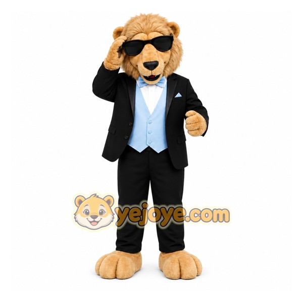 Tan Lion Mascot Costume for Events and Promotions