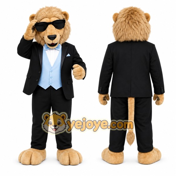 Tan Lion Mascot Costume for Events and Promotions