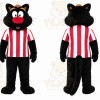 Black Cat Mascot Costume for Sports Events
