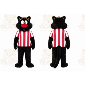 Black Cat Mascot Costume for Sports Events