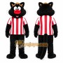 Black Cat Mascot Costume for Sports Events
