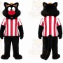 Black Cat Mascot Costume for Sports Events