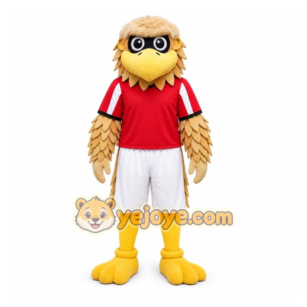 Tan Eagle Mascot Costume for Sports Events