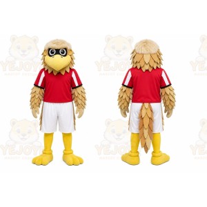 Tan Eagle Mascot Costume for Sports Events