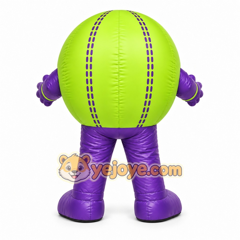 Green Tennis Ball Mascot Costume for Sports Events