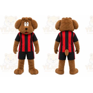 Brown Dog Mascot Costume for Sports Events