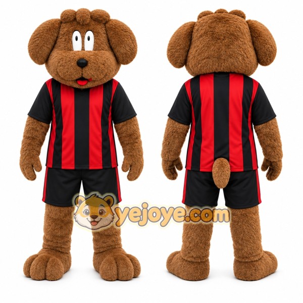 Brown Dog Mascot Costume for Sports Events