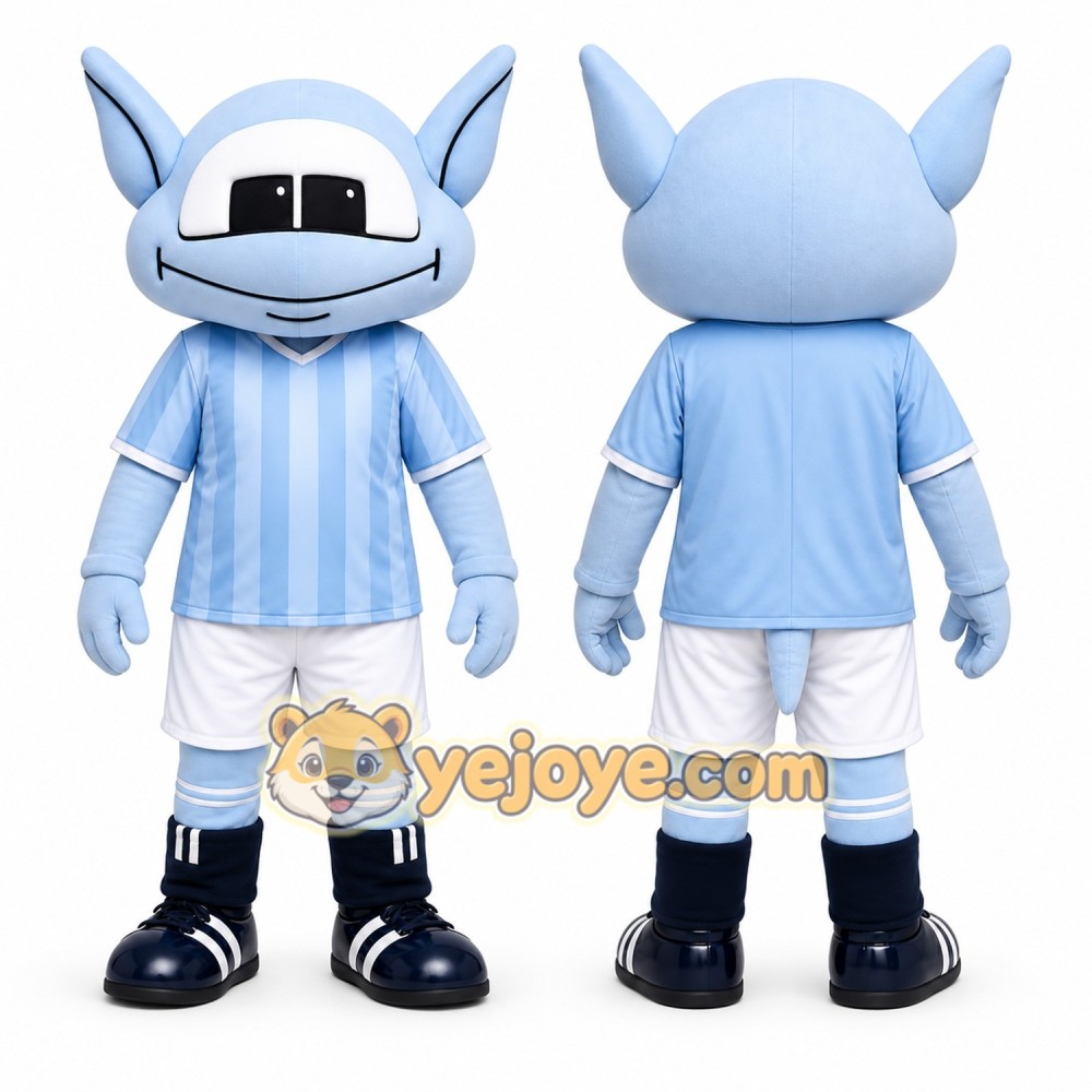 Blue Alien Mascot Costume for Sports Events Blue Alien Mascot Costume for Sports Events