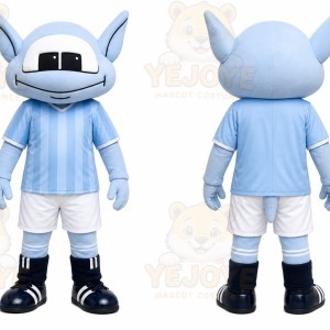 Blue Alien Mascot Costume for Sports Events