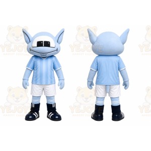 Blue Alien Mascot Costume for Sports Events