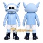 Blue Alien Mascot Costume for Sports Events