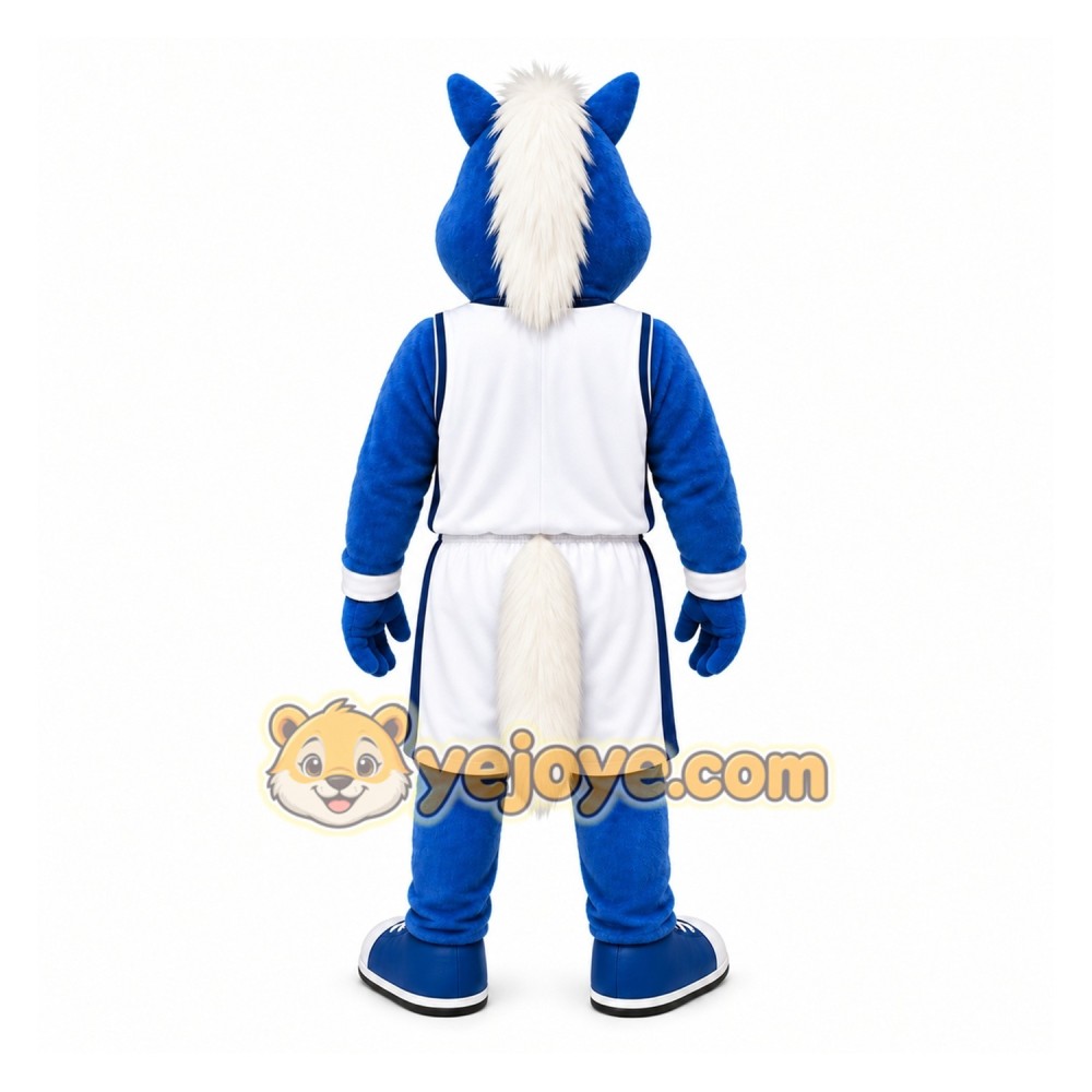 Blue Horse Mascot Costume for Sports Events Blue Horse Mascot Costume for Sports Events