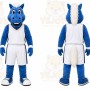 Blue Horse Mascot Costume for Sports Events