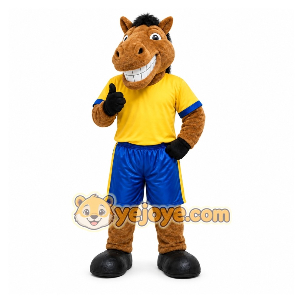 Brown Horse Mascot Costume for Sports Events Brown Horse Mascot Costume for Sports Events