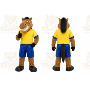 Brown Horse Mascot Costume for Sports Events