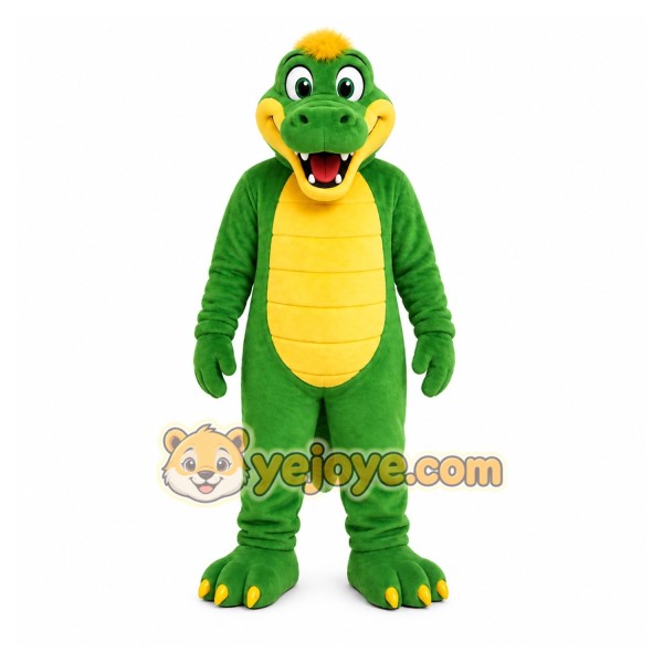 Green Alligator Mascot Costume for Children's Events Green Alligator Mascot Costume for Children's Events