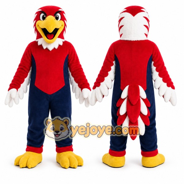 Red Parrot Mascot Costume for Sports Events