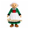 Green Traditional Woman Mascot Costume for Events and Promotions