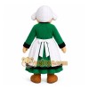 Green Traditional Woman Mascot Costume for Events and Promotions