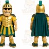 Gold Roman Soldier Mascot Costume for Sports Events